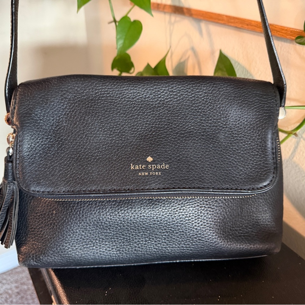 Kate Spade Black Pebbled Crossbody Bag - Picture 3 of 7
